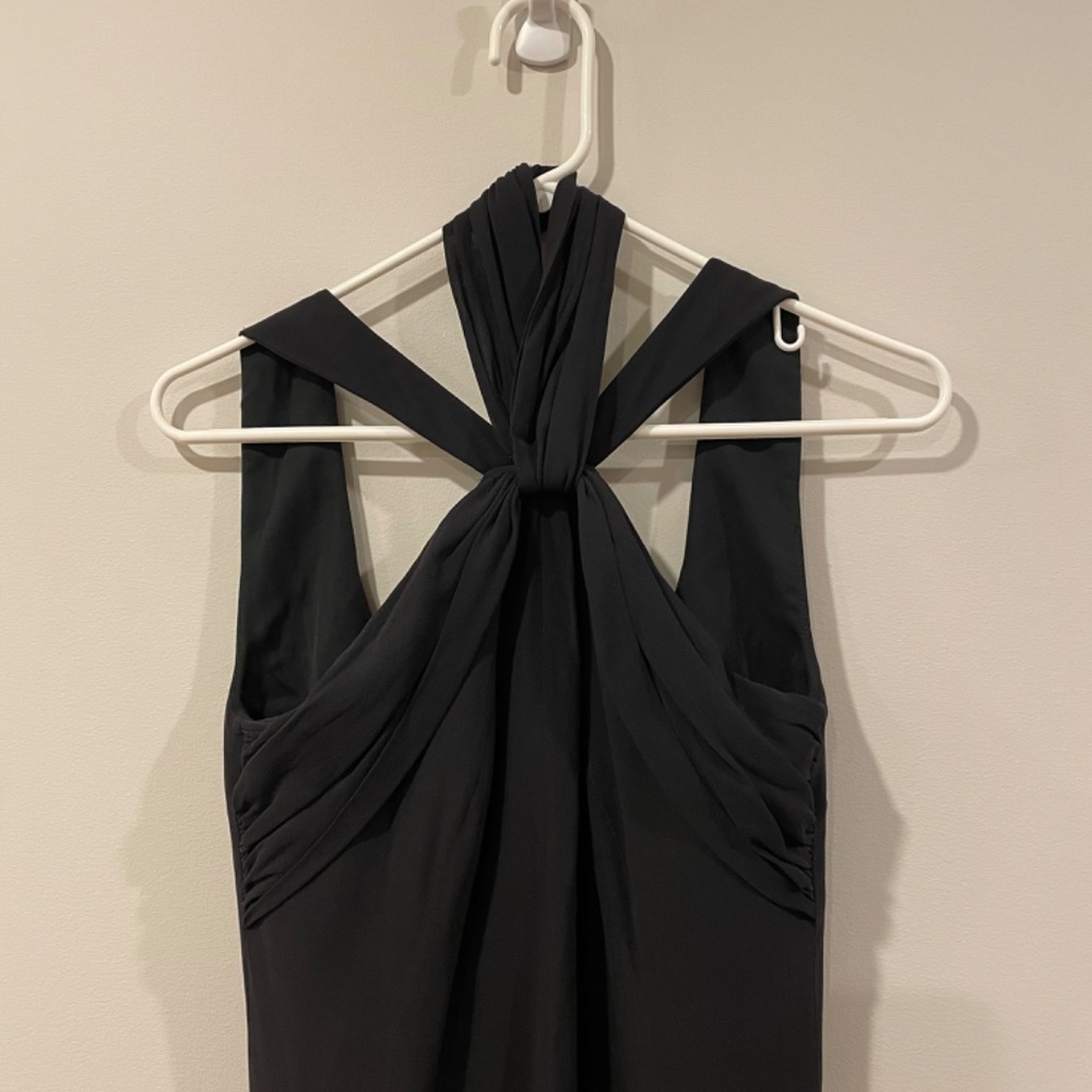 Armani Collezioni Women’s Black Midi Cocktail Layered Dress size 6 - Picture 3 of 8